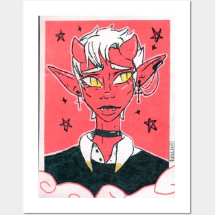 Red Demon Boy Posters and Art